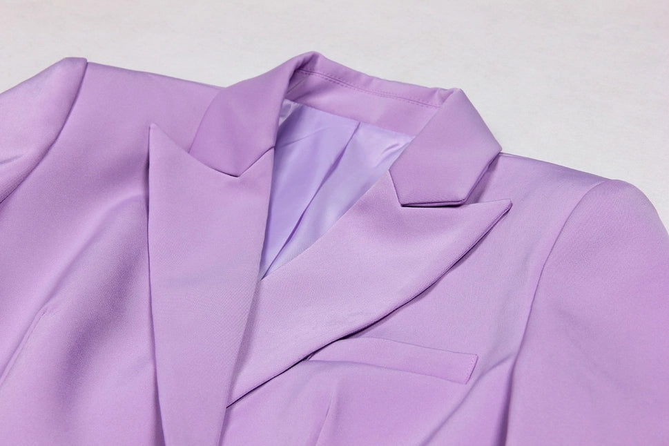 Chic Suit Set: Blazer, Bra Top, Pants