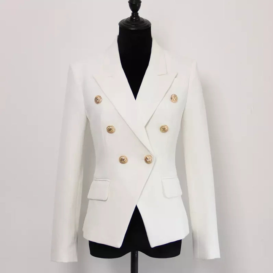 Tanya White Double Breasted Blazer