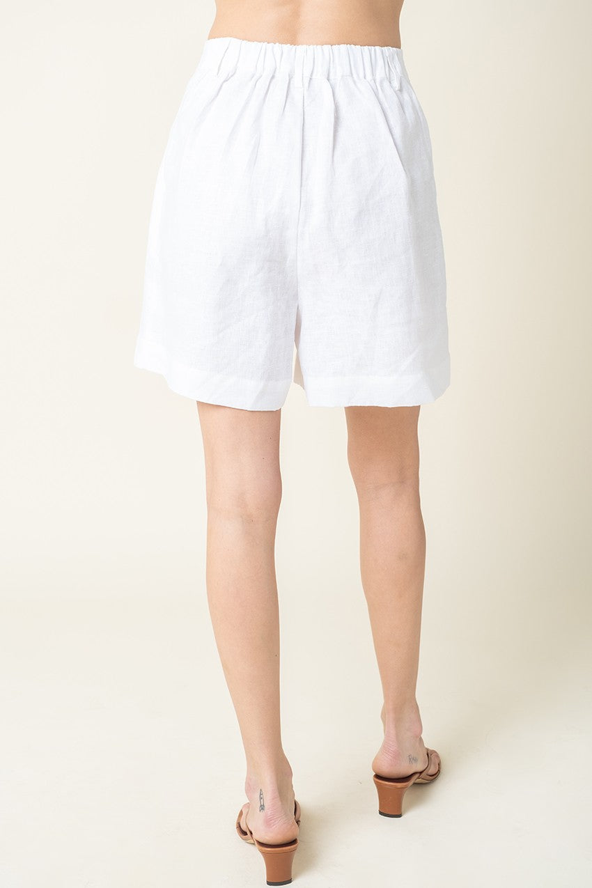 Essential flow linen shorts