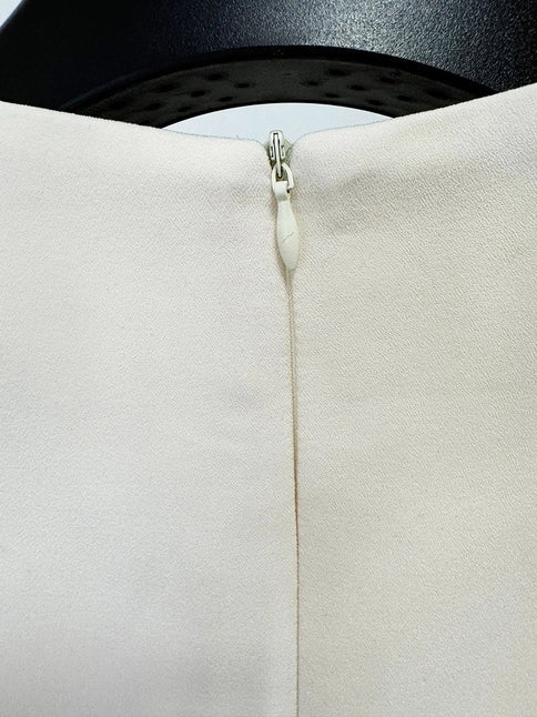 Elegant Hand-Beaded Diamond Long Sleeve Dress