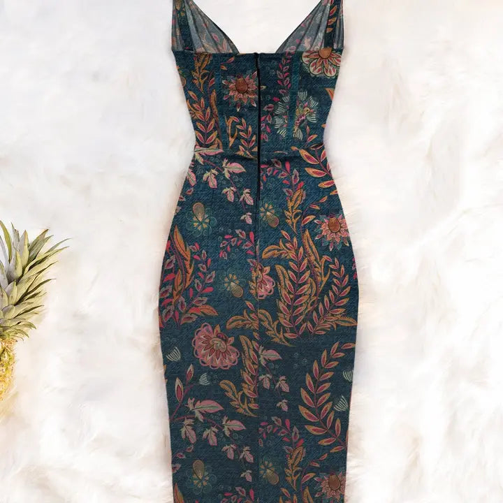 Draped Midi Dress