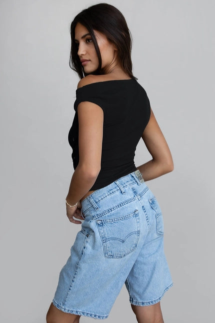 Dani Popper Detail Short Sleeve Top