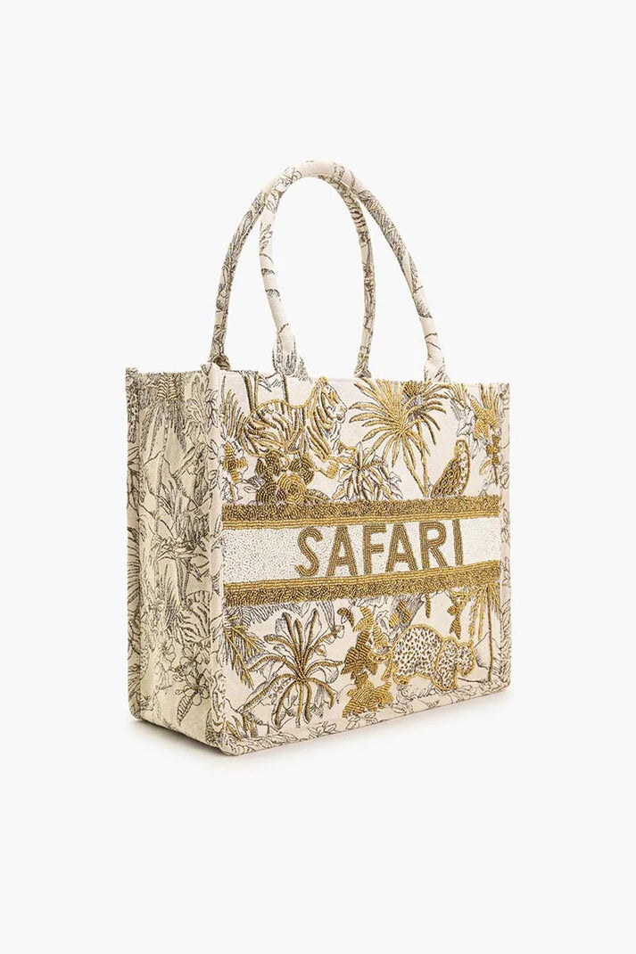 Wildscape Emnbelished Tote