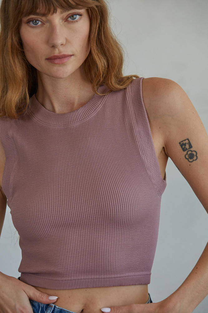 Finely Ribbed Muscle Tank