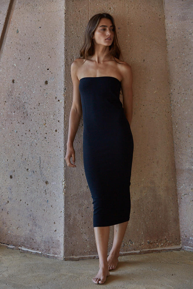 Non-Slip Strapless Midi Slip