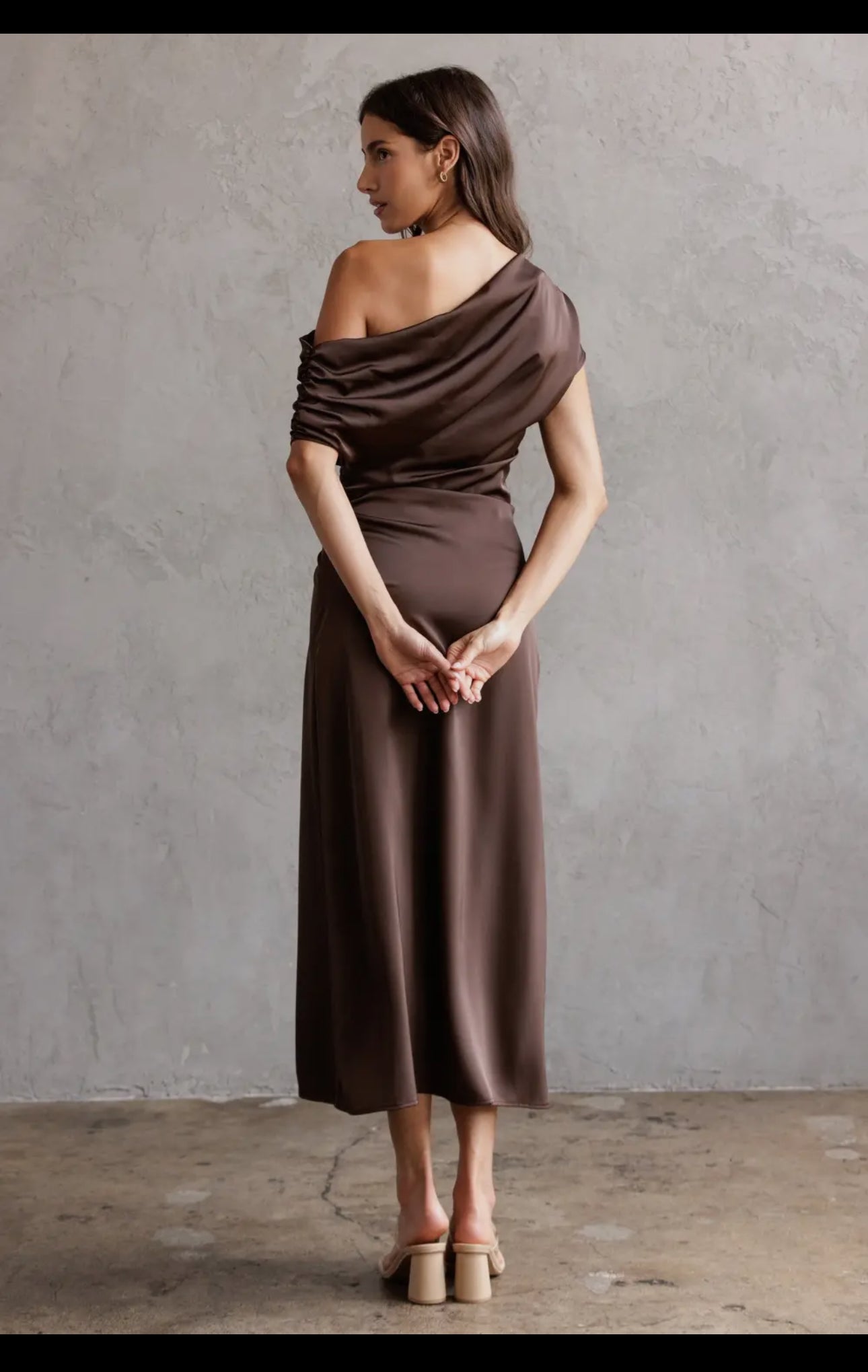 Chocolate Satin dress