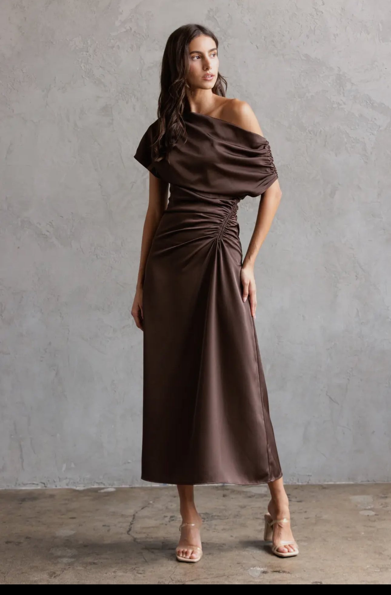 Chocolate Satin dress