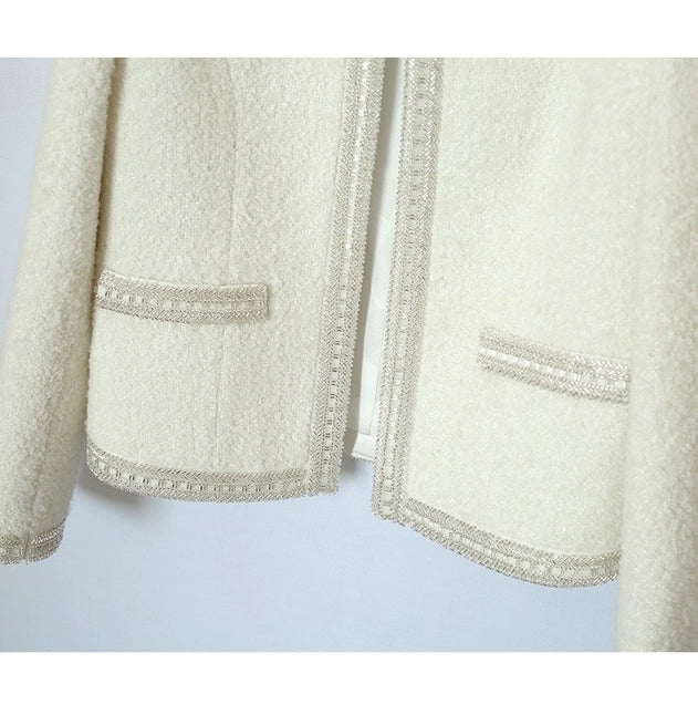 Pearl Knitwear Cardigan For Women Elegant Sweater