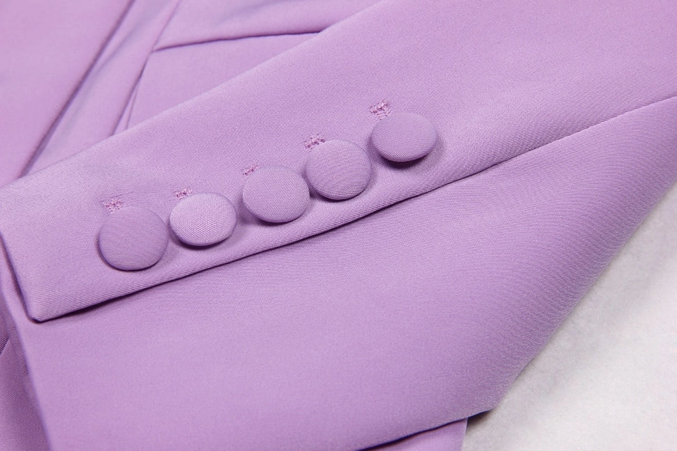 Chic Suit Set: Blazer, Bra Top, Pants