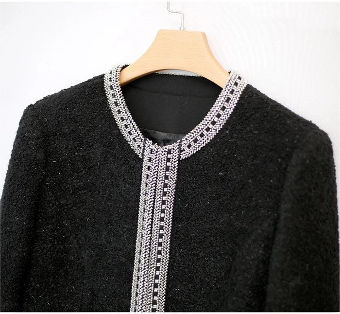Pearl Knitwear Cardigan For Women Elegant Sweater