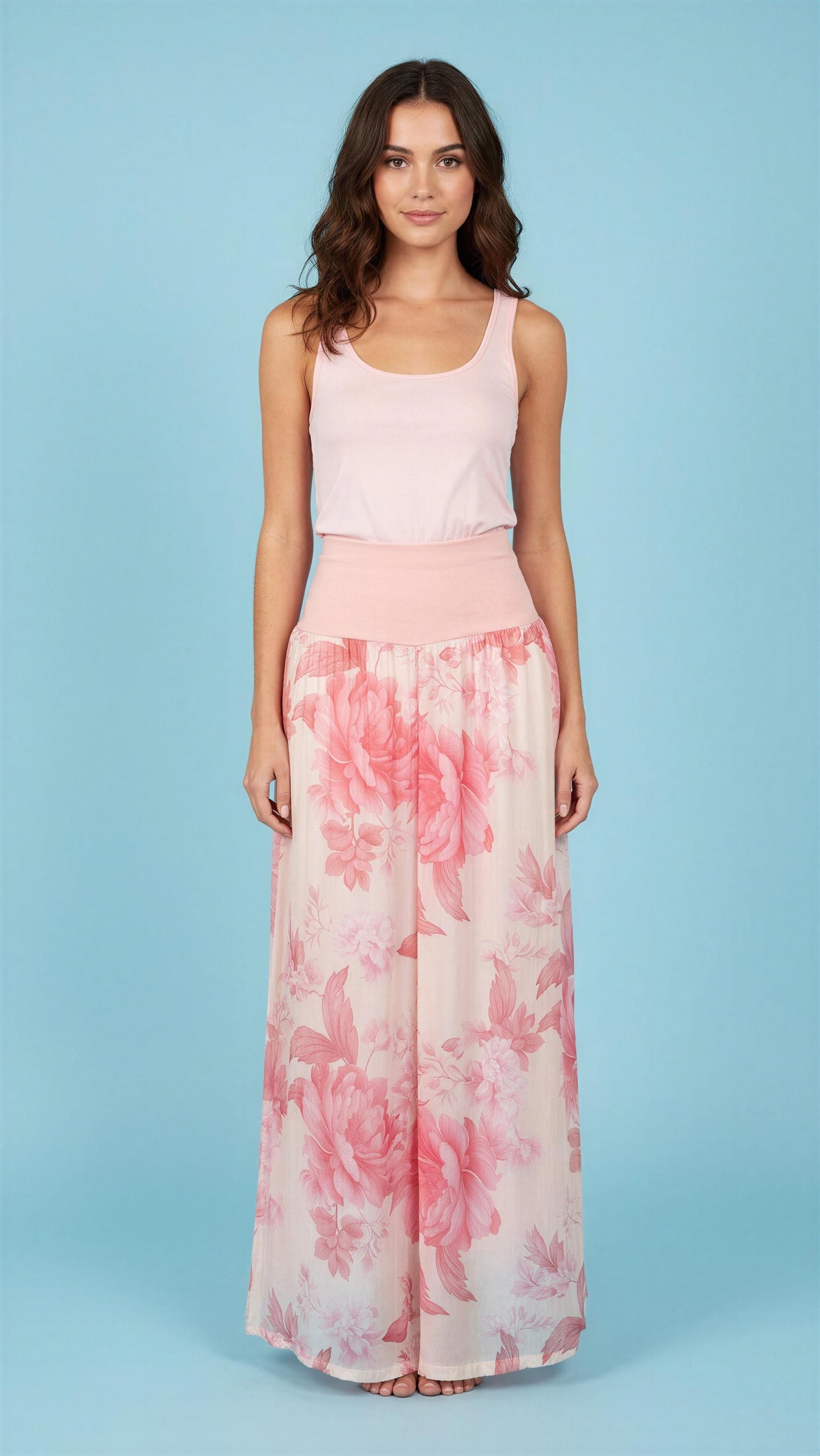 silk floral pant