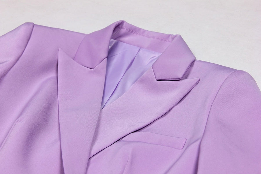 Chic Suit Set: Blazer, Bra Top, Pants