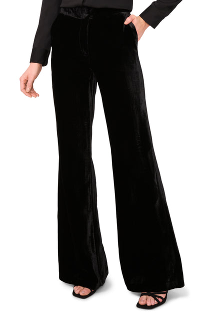 Ted baker solid velvet wide leg pant