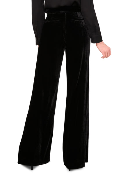 Ted baker solid velvet wide leg pant