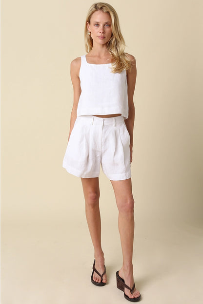Linen Tailored Shorts