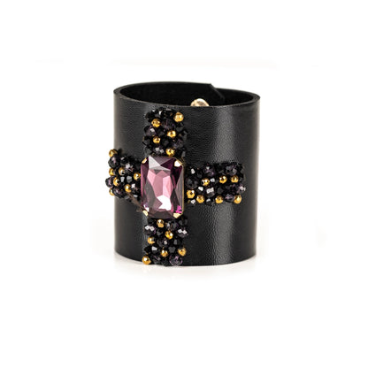 Cross Crystal Cuff