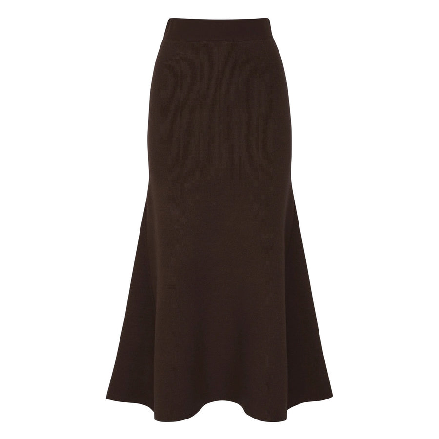 Elegant Knit Cardigan and Skirt Set