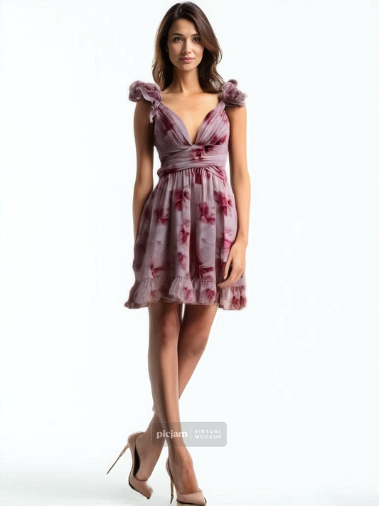 Mini floral dress