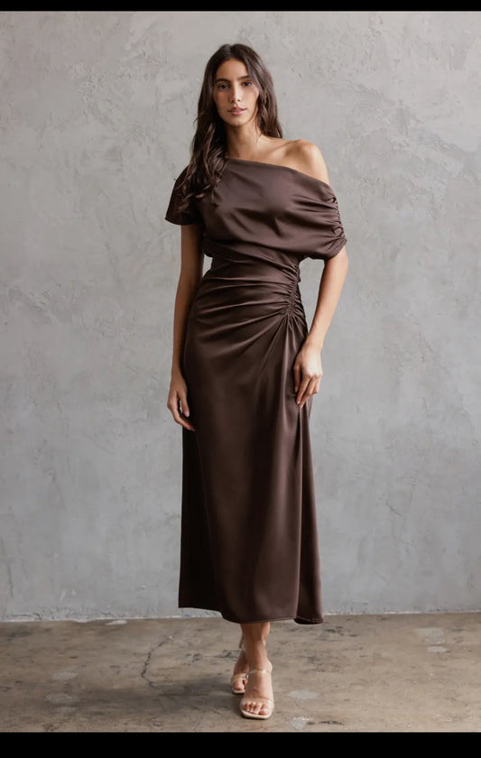 Chocolate Satin dress