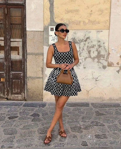 Knit Flare Mini Dress