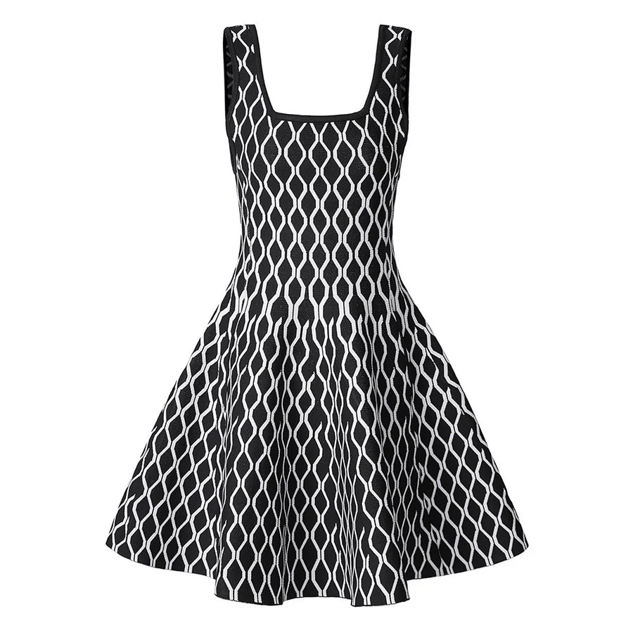 Knit Flare Mini Dress
