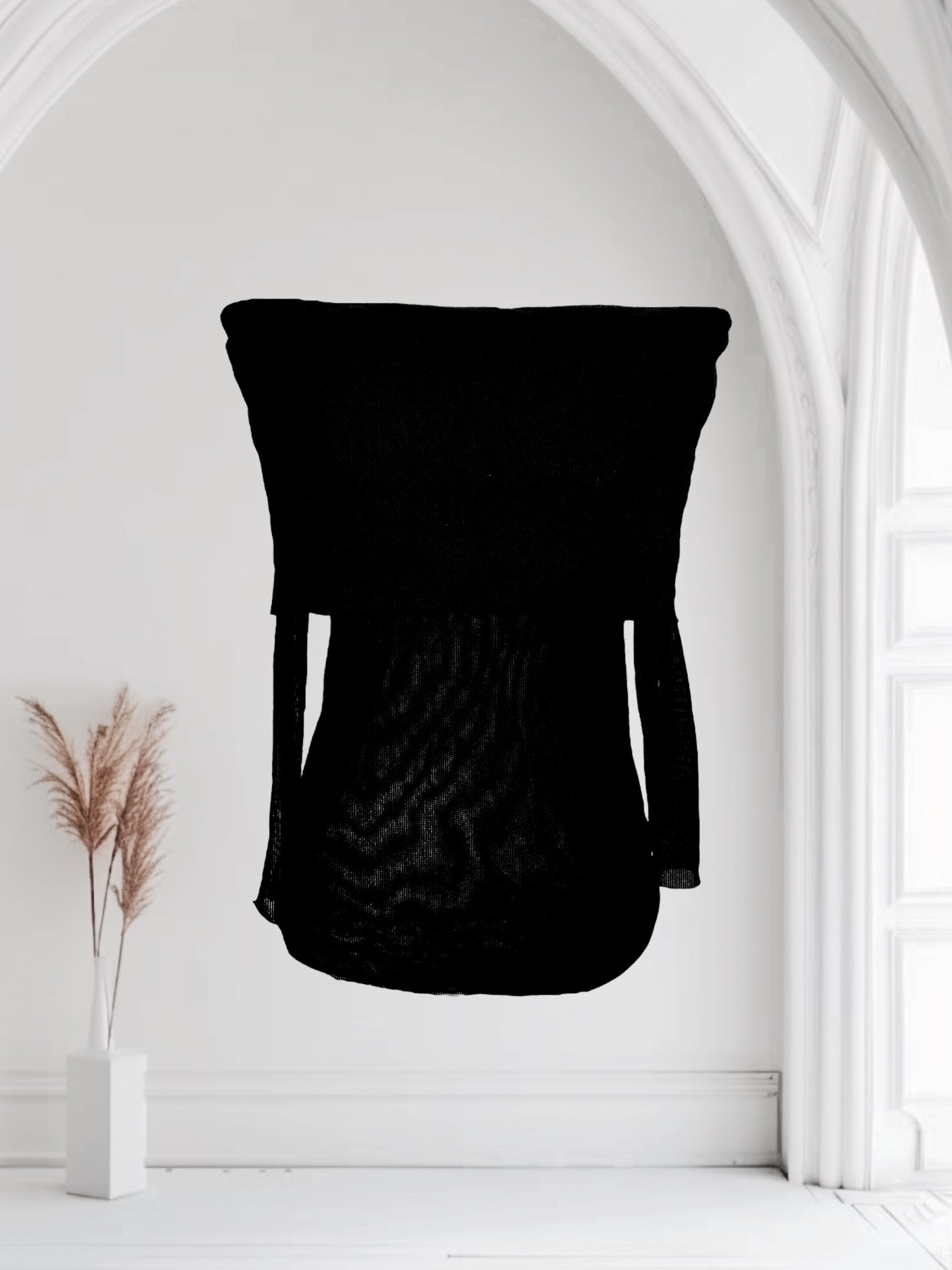 Cool Neck Mesh Top