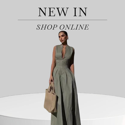 Chic European Style Midi Dress Effortless Elegance