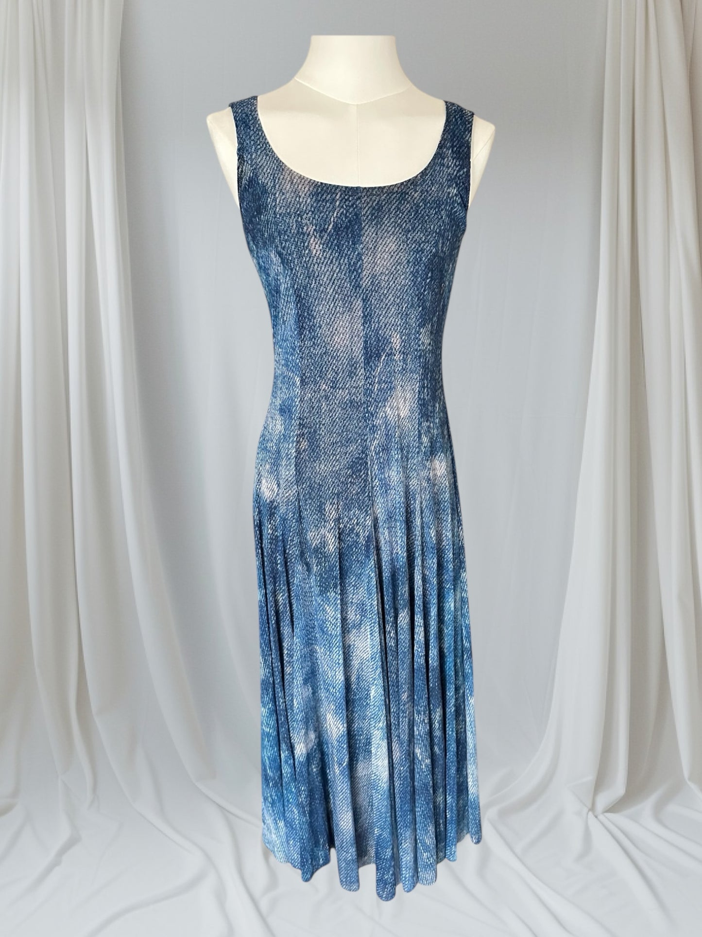 Blue Mesh Dress
