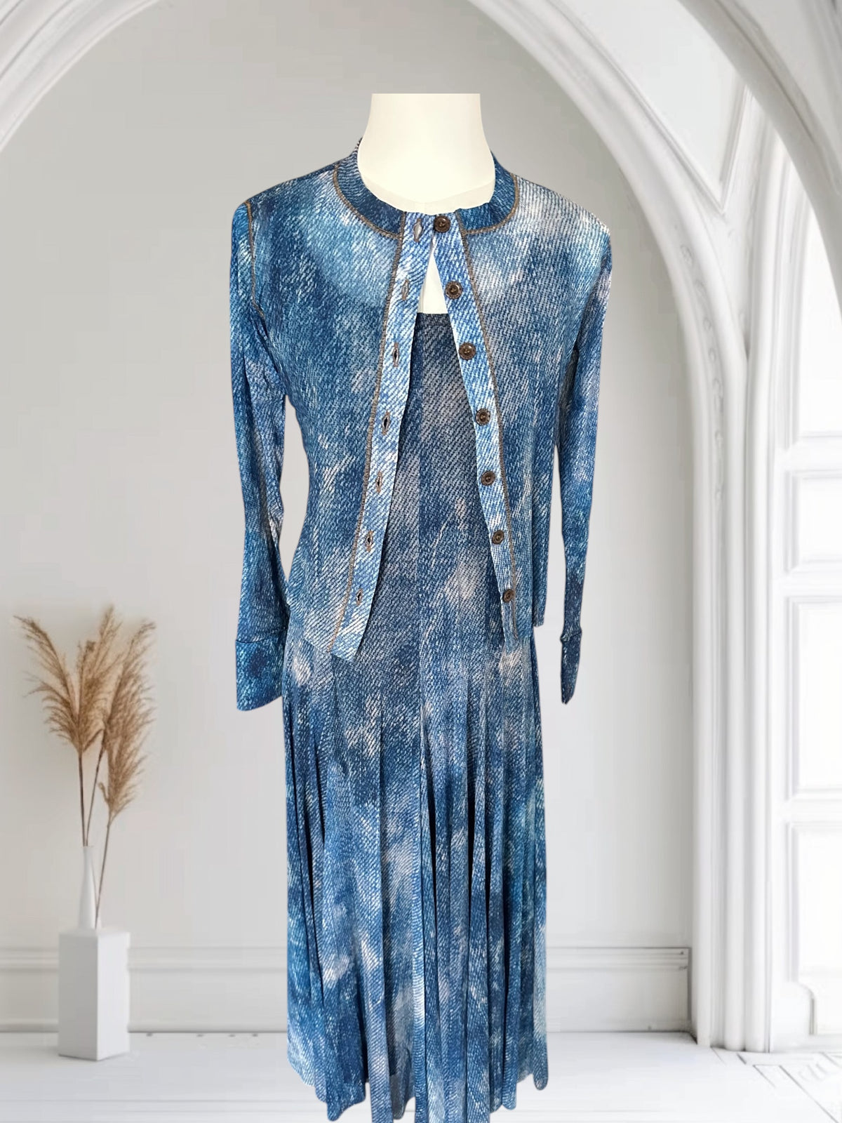 Blue Mesh Cardigan