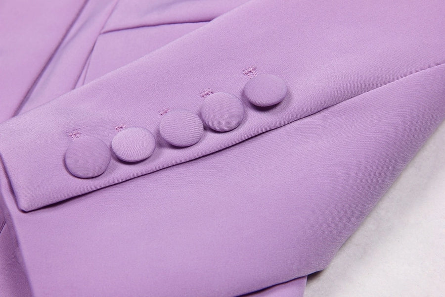 Chic Suit Set: Blazer, Bra Top, Pants