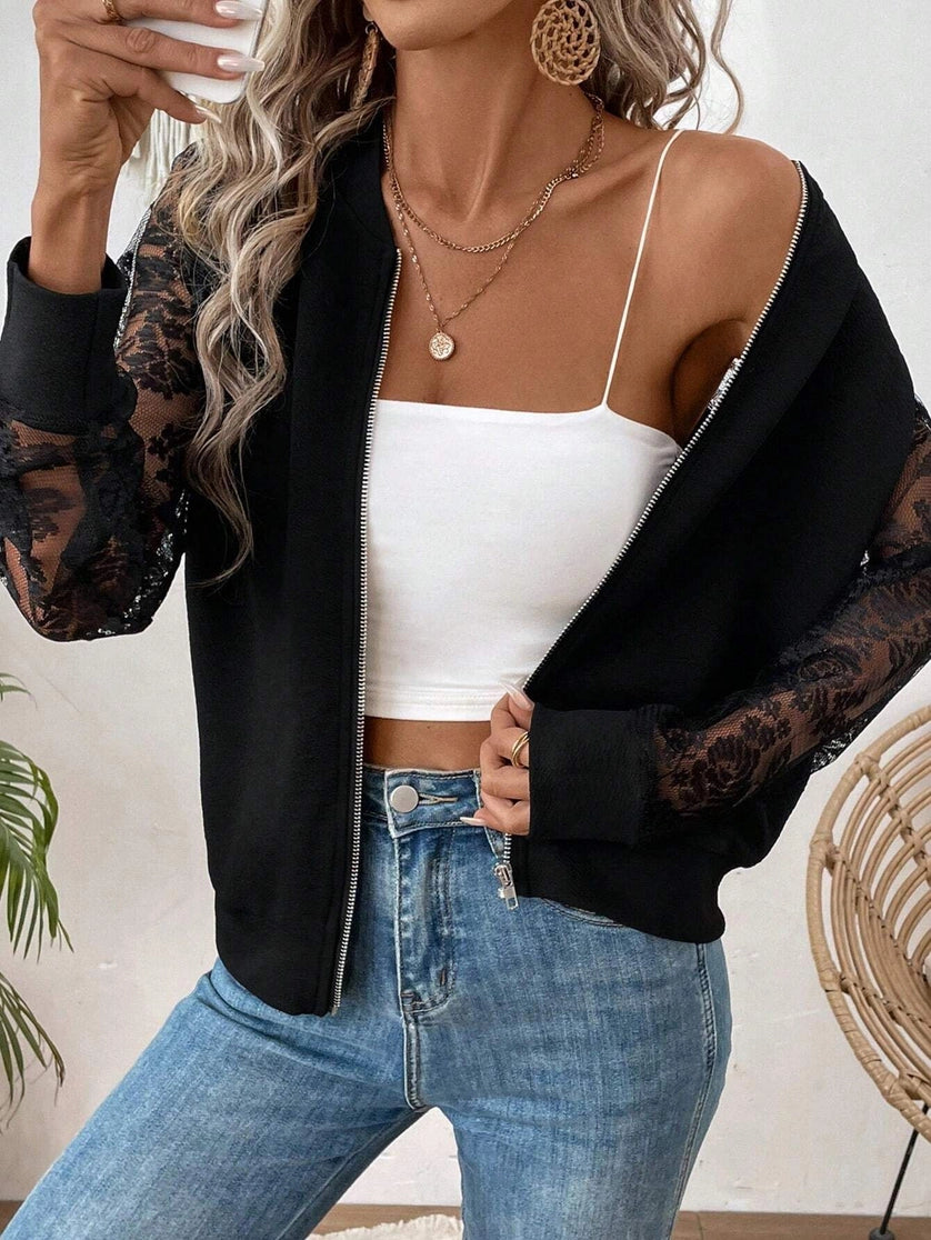 Lace Long-Sleeved Jacket