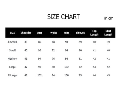 Emery Black Crystal Long Sleeve Top and Skirt Two Piece Set